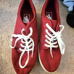 Maroon vans